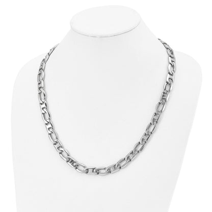 Chisel Stainless Steel Polished 24 inch Open/Anchor Link Necklace