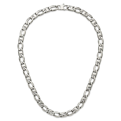 Chisel Stainless Steel Polished 24 inch Open/Anchor Link Necklace
