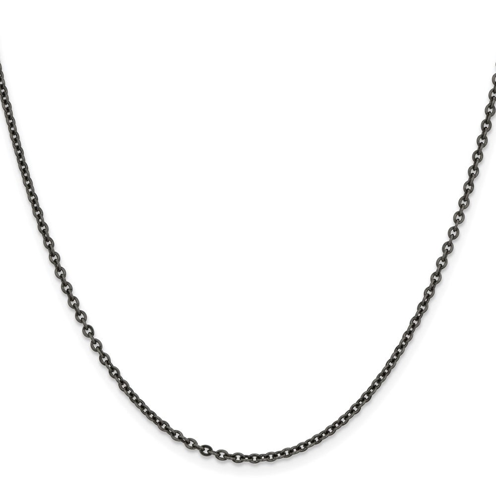Chisel Stainless Steel Antiqued 2.7mm 22 inch Cable Chain