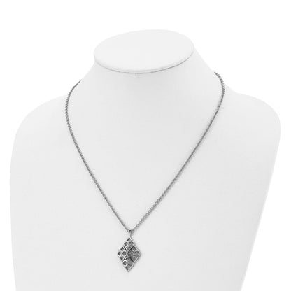 Chisel Stainless Steel Polished Pendant on a 20 inch Cable Chain Necklace