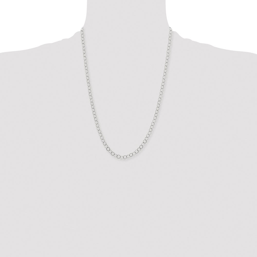 Chisel Stainless Steel Polished 6mm 24 inch Circle Link Necklace