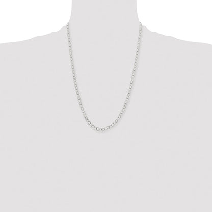 Chisel Stainless Steel Polished 6mm 24 inch Circle Link Necklace