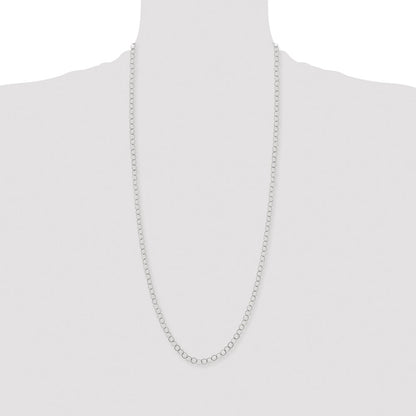 Chisel Stainless Steel Polished 6mm 30 inch Circle Link Necklace