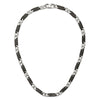Chisel Stainless Steel Polished Black IP-plated Link 24 inch Necklace