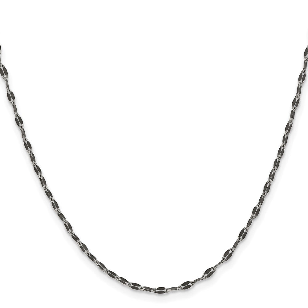 Chisel Stainless Steel Oxidized 2.5mm 18 inch Alternate Anchor Link Chain