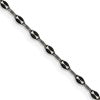 Chisel Stainless Steel Oxidized 2.5mm 18 inch Alternate Anchor Link Chain