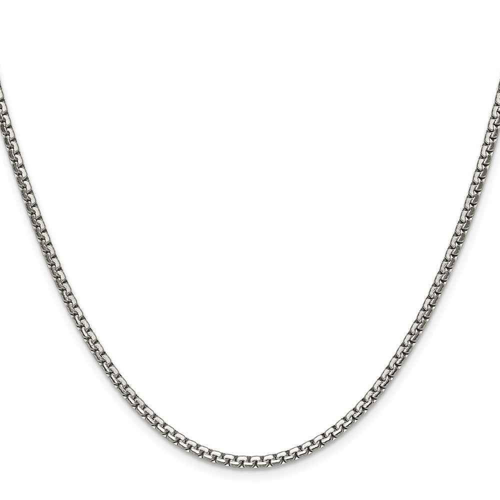 Chisel Stainless Steel Polished 2.5mm 22 inch Fancy Box Chain