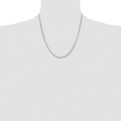 Chisel Stainless Steel Polished 2.5mm 20 inch Fancy Box Chain