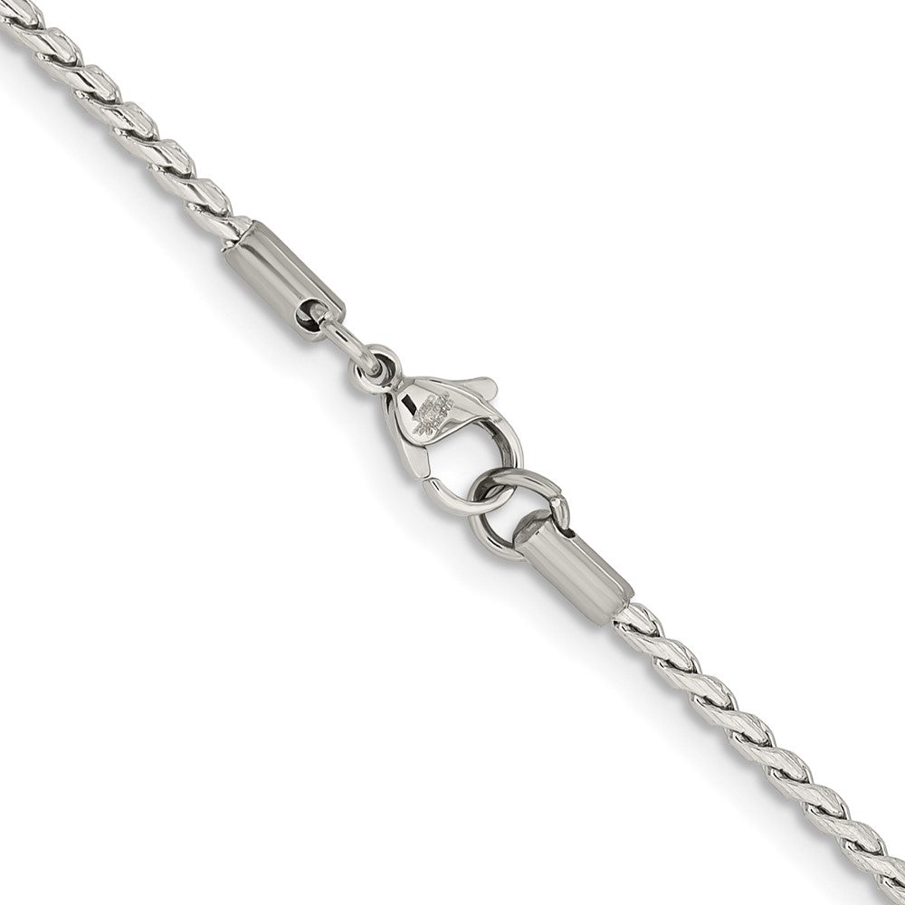 Chisel Stainless Steel Polished 2.5mm 18 inch Fancy Link Chain