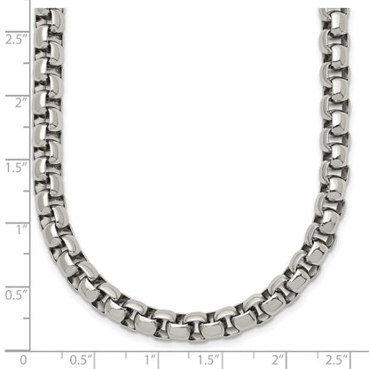 Chisel Stainless Steel Polished 24 inch Rounded Box Chain