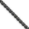 Chisel Stainless Steel Antiqued and Polished 3.9mm 18 inch Rounded Box Chain