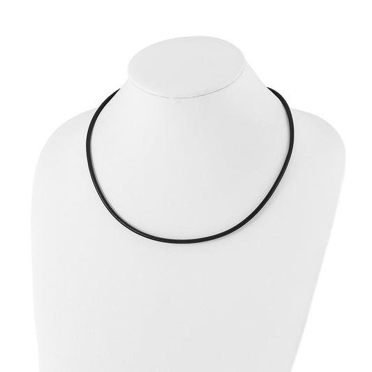 Chisel 3mm Genuine Leather Greece Textured 20 inch Necklace