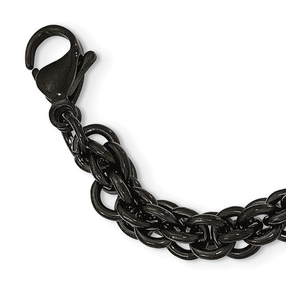Chisel Stainless Steel Polished Black IP-plated 24 inch Necklace