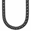 Chisel Stainless Steel Polished Black IP-plated 24 inch Double Curb Chain Necklace