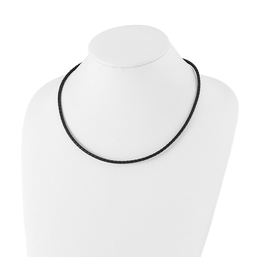 Chisel 3mm Genuine Leather Weave 20 inch Necklace