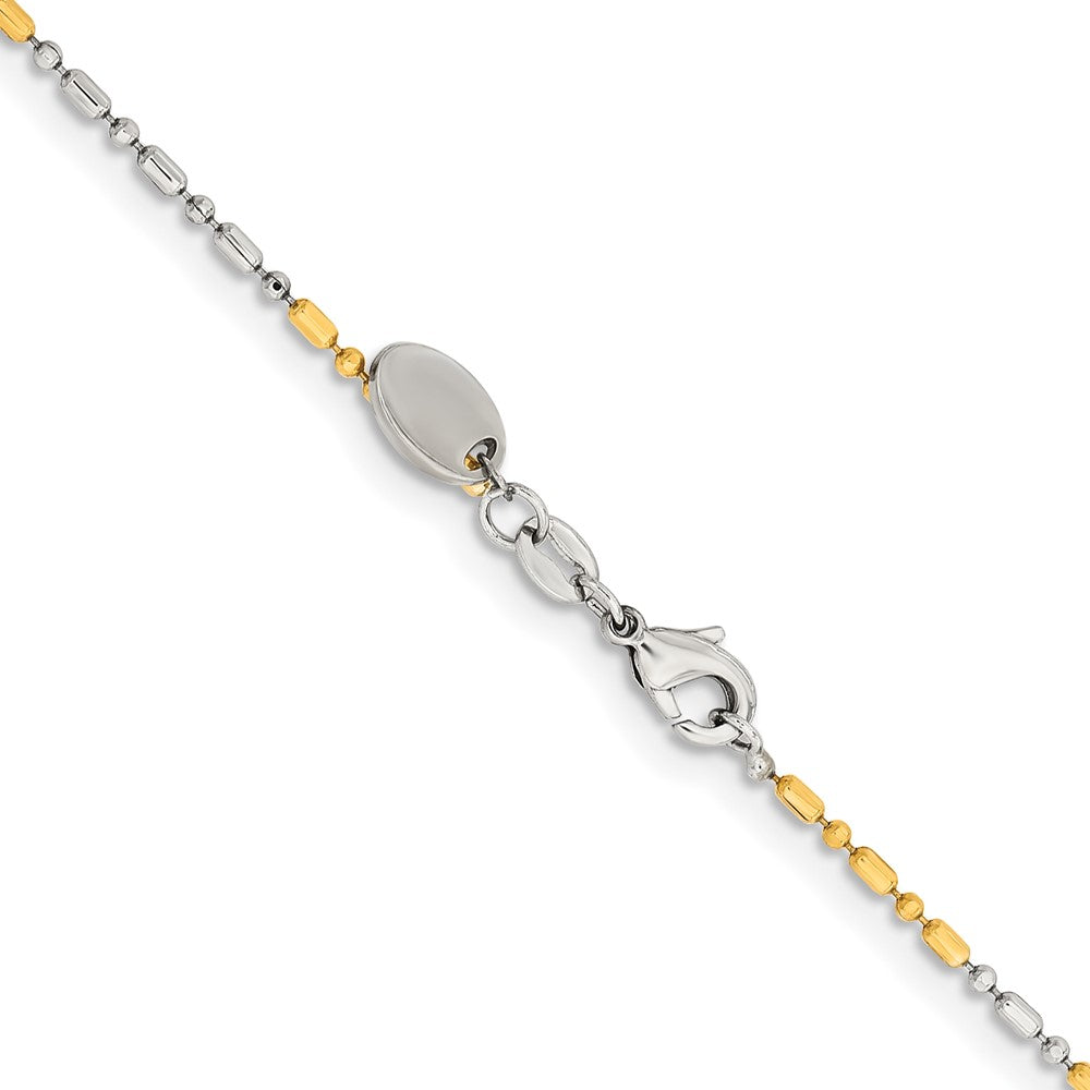Chisel Two-tone Brass 1.00mm 20 inch Snake Chain