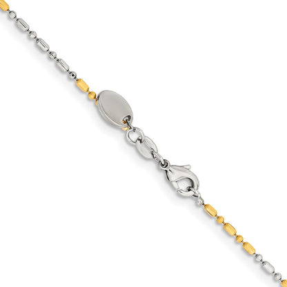 Chisel Two-tone Brass 1.00mm 20 inch Snake Chain