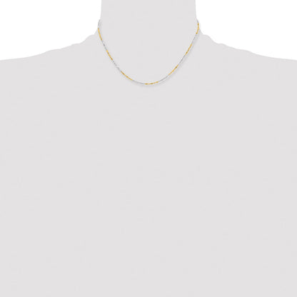 Chisel Two-tone Brass 1.00mm 20 inch Snake Chain