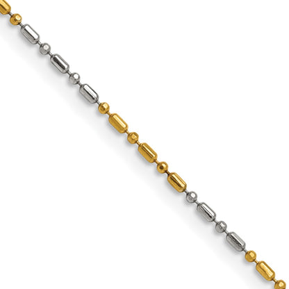 Chisel Two-tone Brass 1.00mm 20 inch Snake Chain