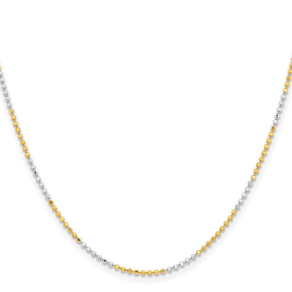 Chisel Two-tone Brass 1.00mm 20 inch Snake Chain
