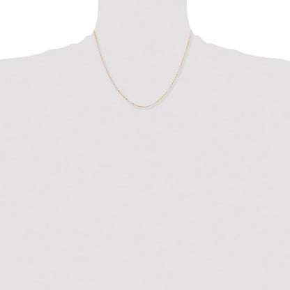 Chisel Two-tone Brass 1.00mm 20 inch Snake Chain