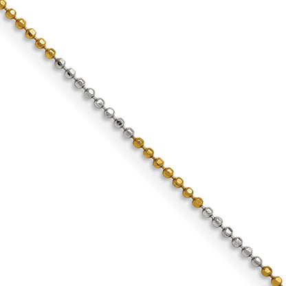 Chisel Two-tone Brass 1.00mm 20 inch Snake Chain