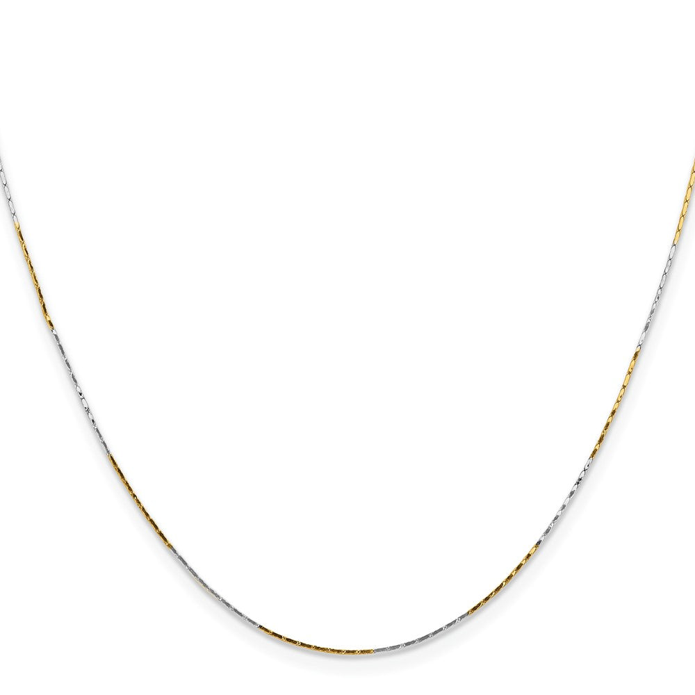 Chisel Two-tone Brass 1.00mm 20 inch Snake Chain
