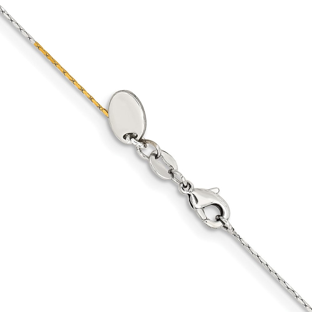 Chisel Two-tone Brass 1.00mm 20 inch Snake Chain