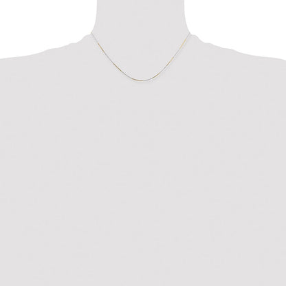 Chisel Two-tone Brass 1.00mm 20 inch Snake Chain