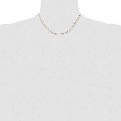 Chisel Two-tone Brass 1.00mm 20 inch Snake Chain