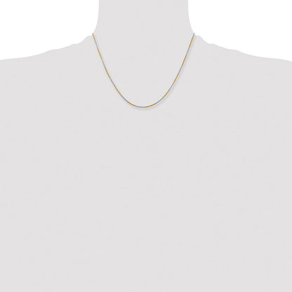 Chisel Two-tone Brass 1.00mm 20 inch Snake Chain