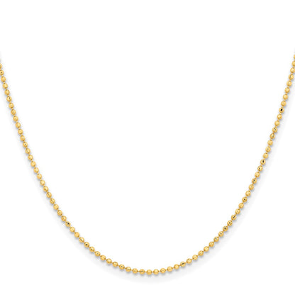 Chisel Gold-tone Brass 2.00mm Plated 20 inch Ball Chain