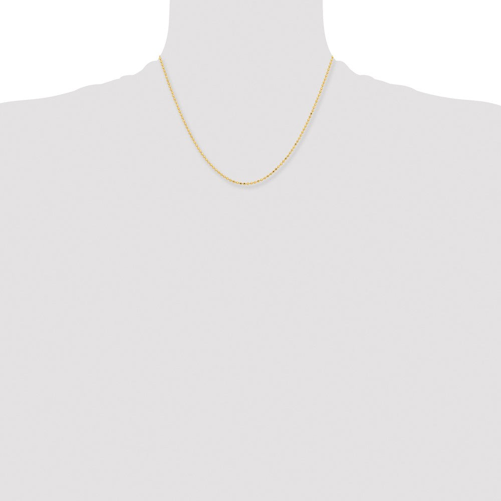 Chisel Gold-tone Brass 2.00mm Plated 20 inch Ball Chain