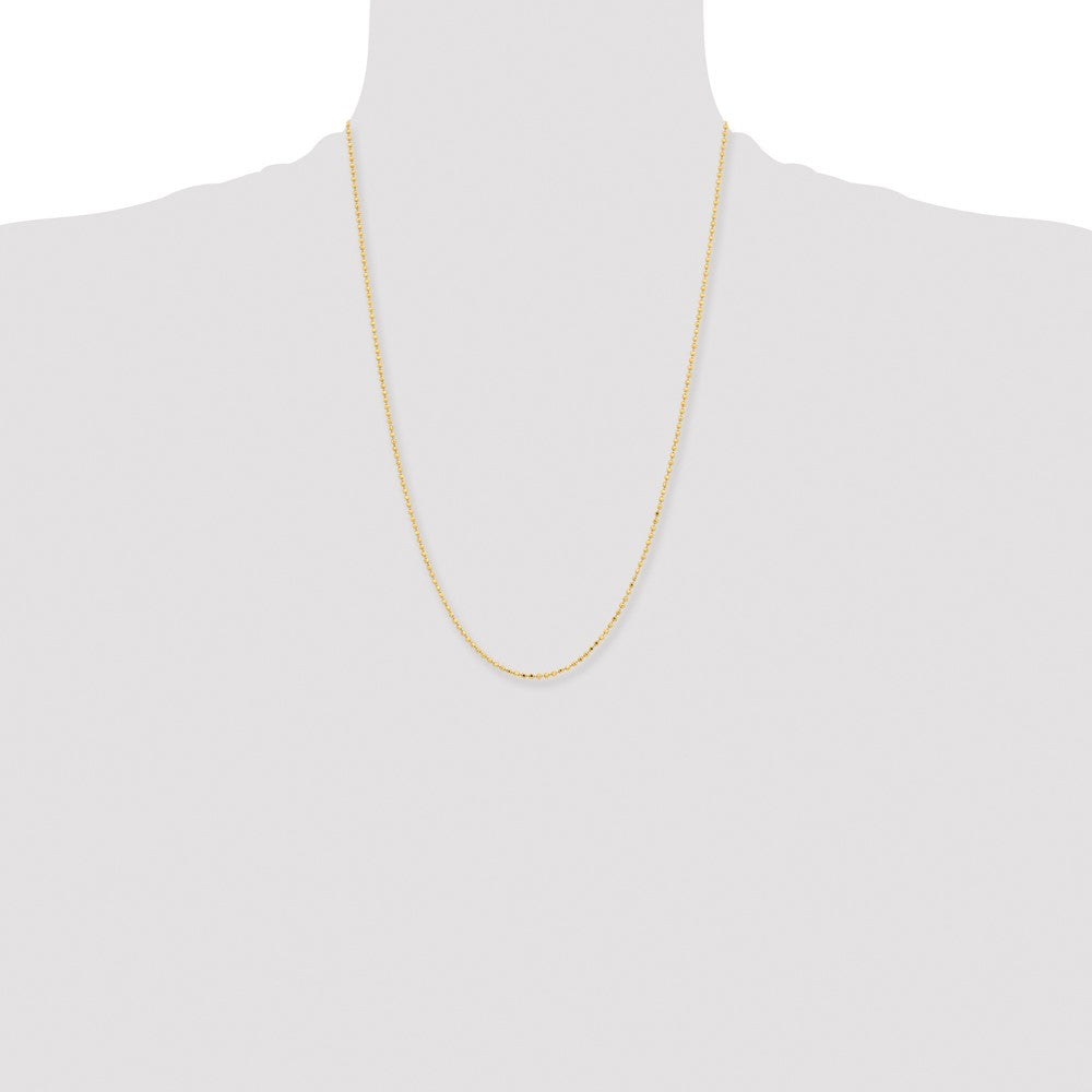 Chisel Gold-tone Brass 2.00mm Plated 20 inch Ball Chain