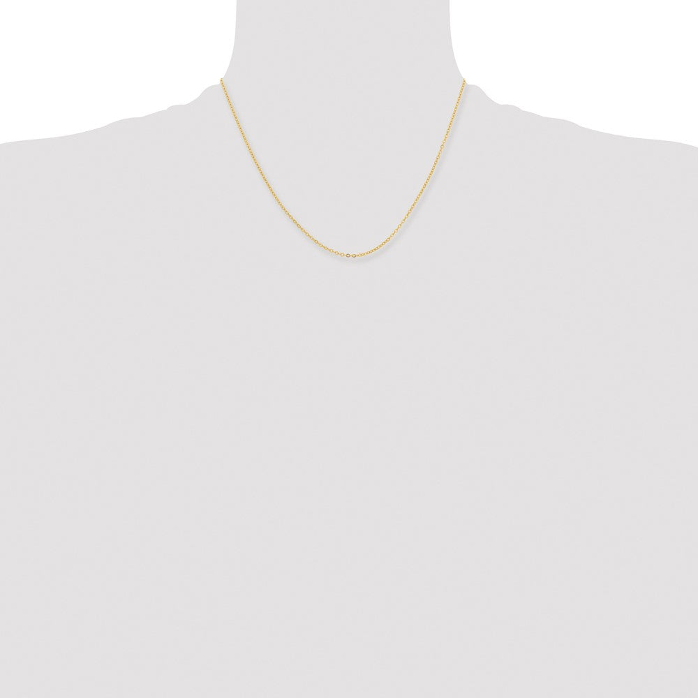 Chisel Gold-tone Brass 1.70mm Plated 24 inch Rolo Chain