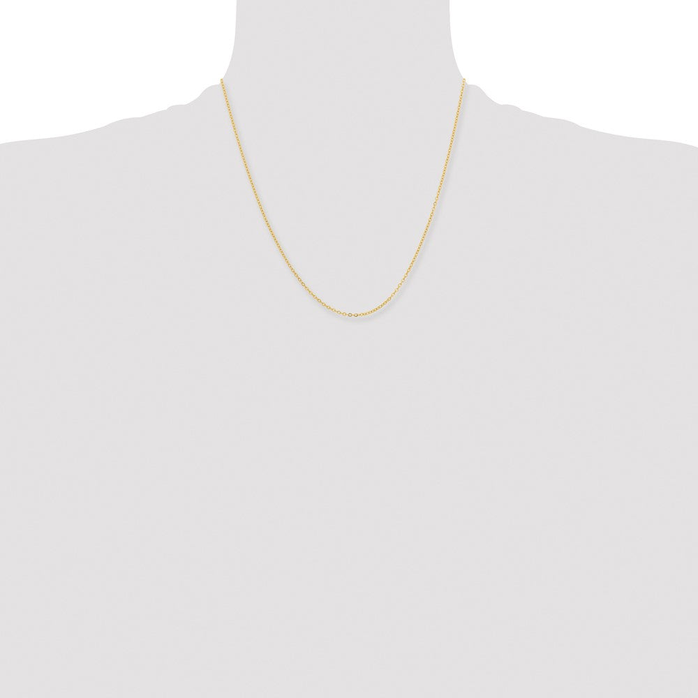 Chisel Gold-tone Brass 1.70mm Plated 24 inch Rolo Chain