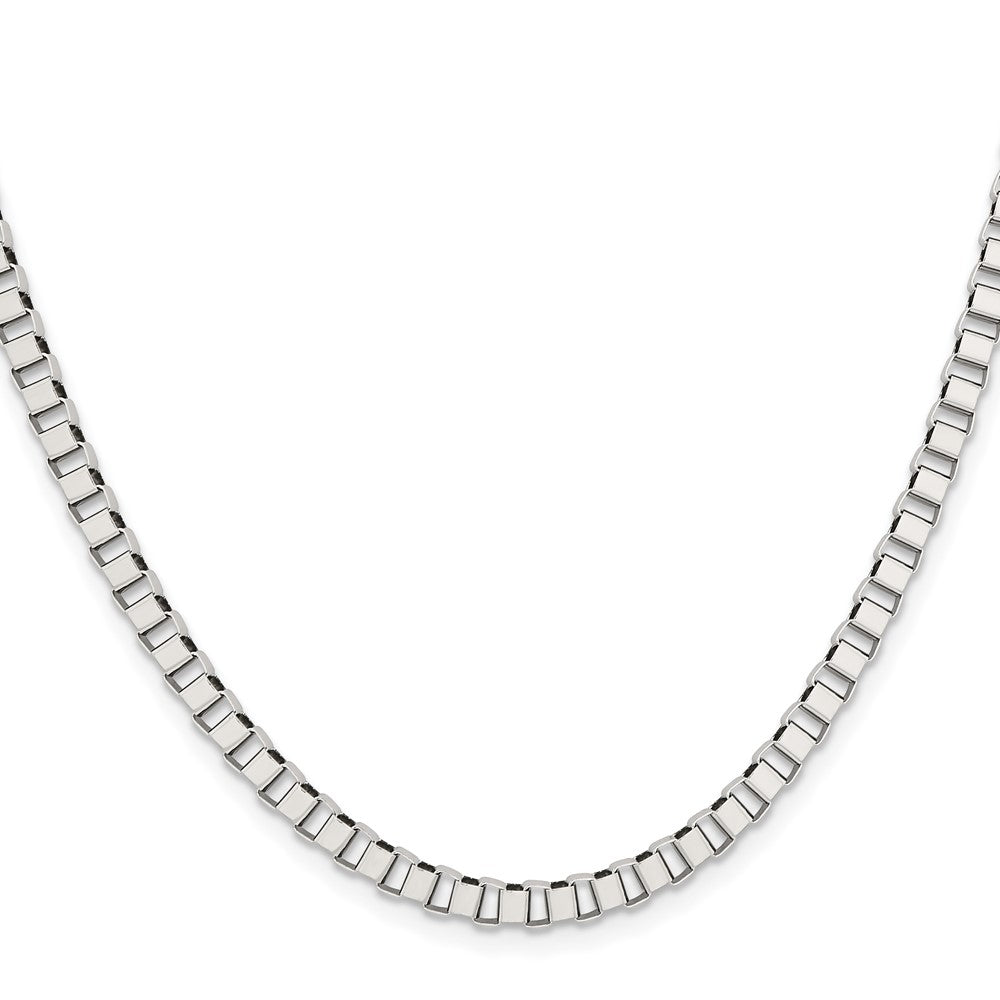 Chisel Stainless Steel Polished 4mm 24 inch Box Chain