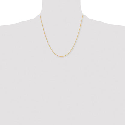 Chisel Stainless Steel Polished Yellow IP-plated 2mm 20 inch Ball Chain