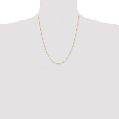 Chisel Stainless Steel Polished Yellow IP-plated 2mm 22 inch Ball Chain