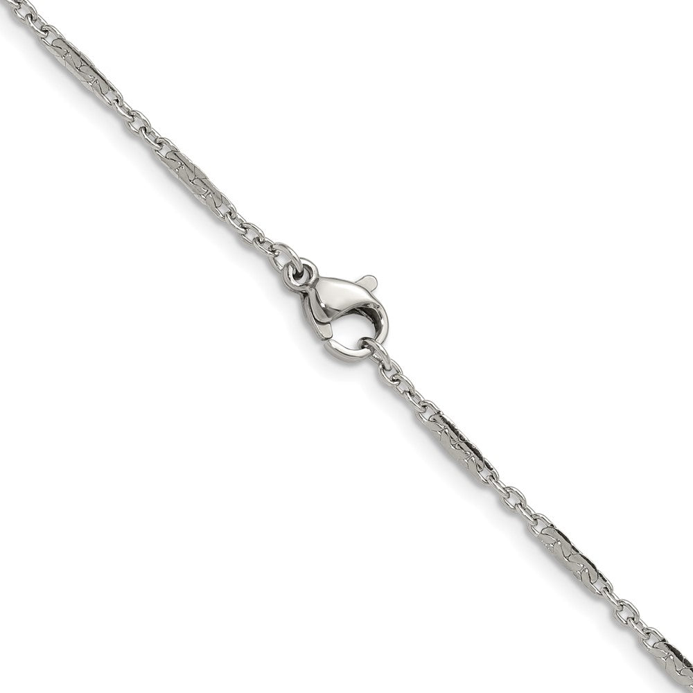 Chisel Stainless Steel Polished 1.8mm 18 inch Fancy Link Chain