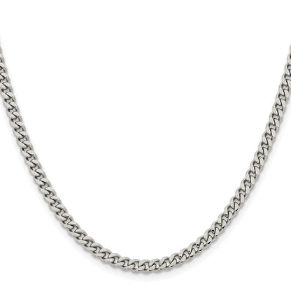 Chisel Stainless Steel Polished 4mm 24 inch Curb Chain