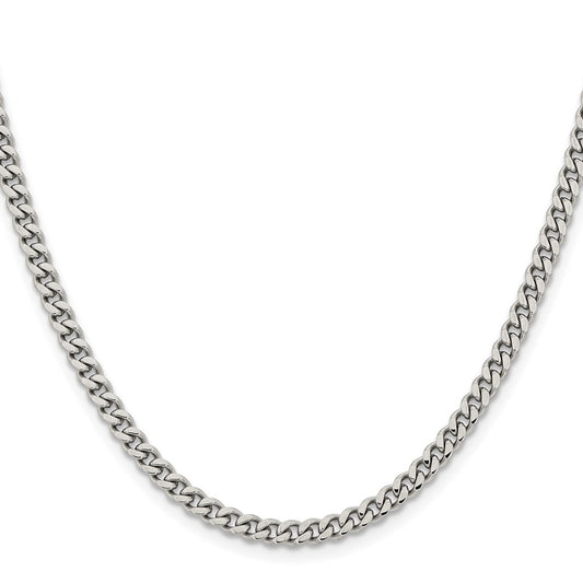 Chisel Stainless Steel Polished 4mm 30 inch Curb Chain