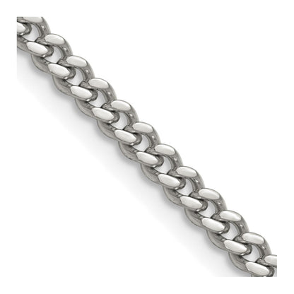 Chisel Stainless Steel Polished 4mm 30 inch Curb Chain