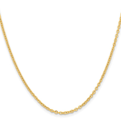 Chisel Stainless Steel Polished Yellow IP-plated 2.3mm 20 inch Cable Chain