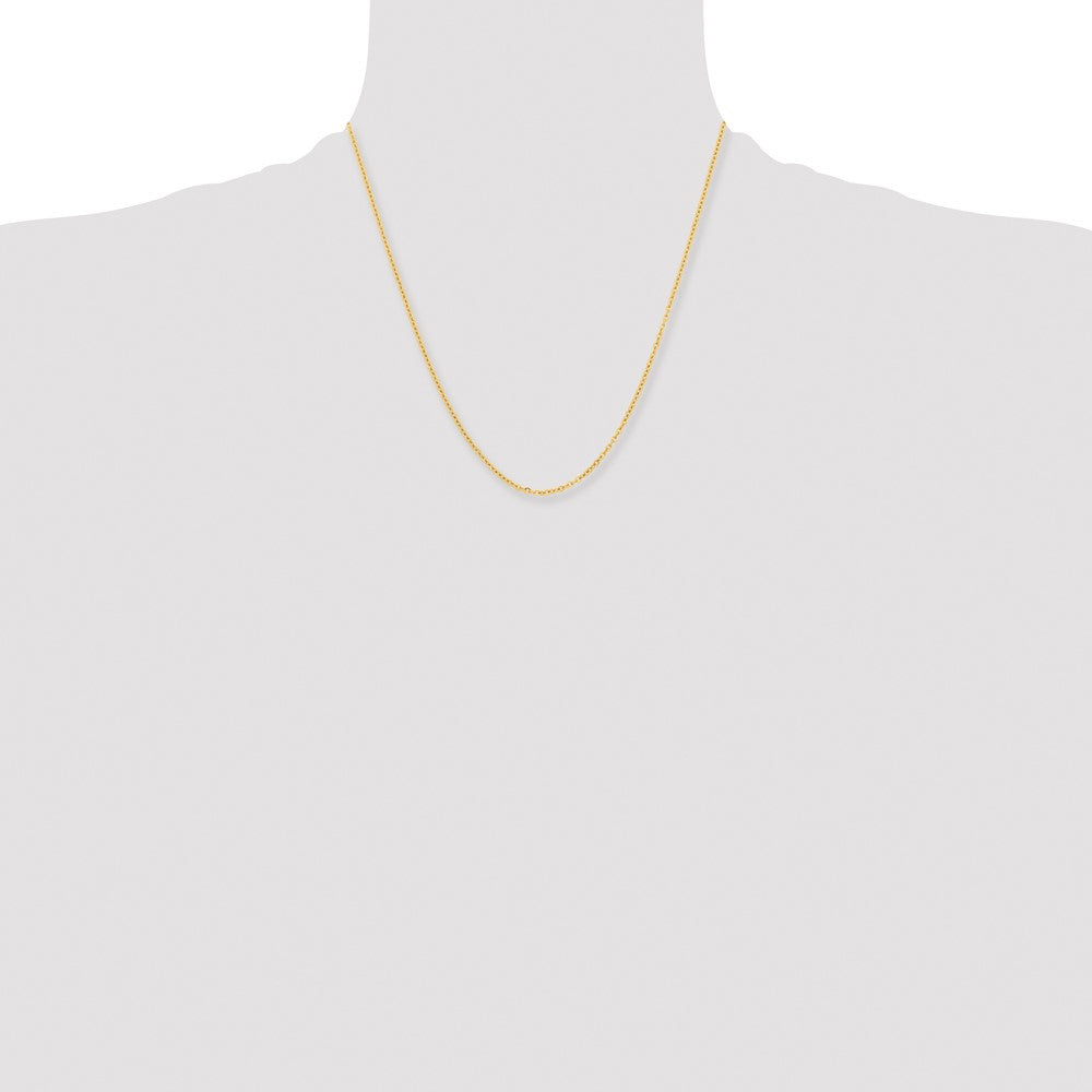 Chisel Stainless Steel Polished Yellow IP-plated 2.3mm 20 inch Cable Chain