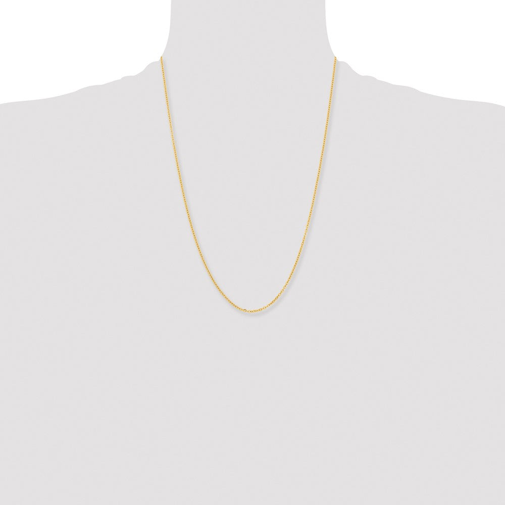 Chisel Stainless Steel Polished Yellow IP-plated 2.3mm 24 inch Cable Chain