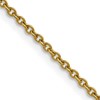 Chisel Stainless Steel Polished Yellow IP-plated 2.3mm 20 inch Cable Chain