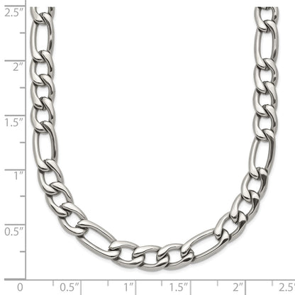 Chisel Stainless Steel Polished 6mm 24 inch Figaro Chain