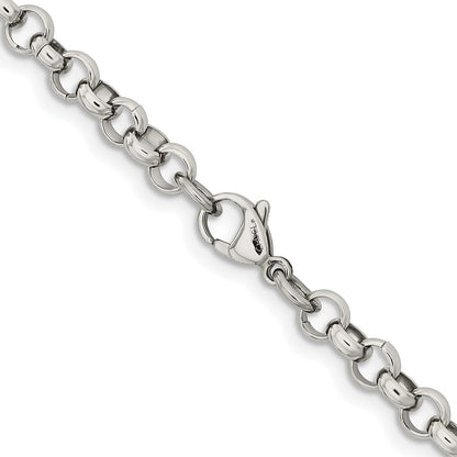 Chisel Stainless Steel Polished 6mm 36 inch Rolo Chain
