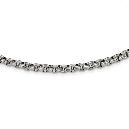 Chisel Stainless Steel Polished 24 inch Fancy Box Chain